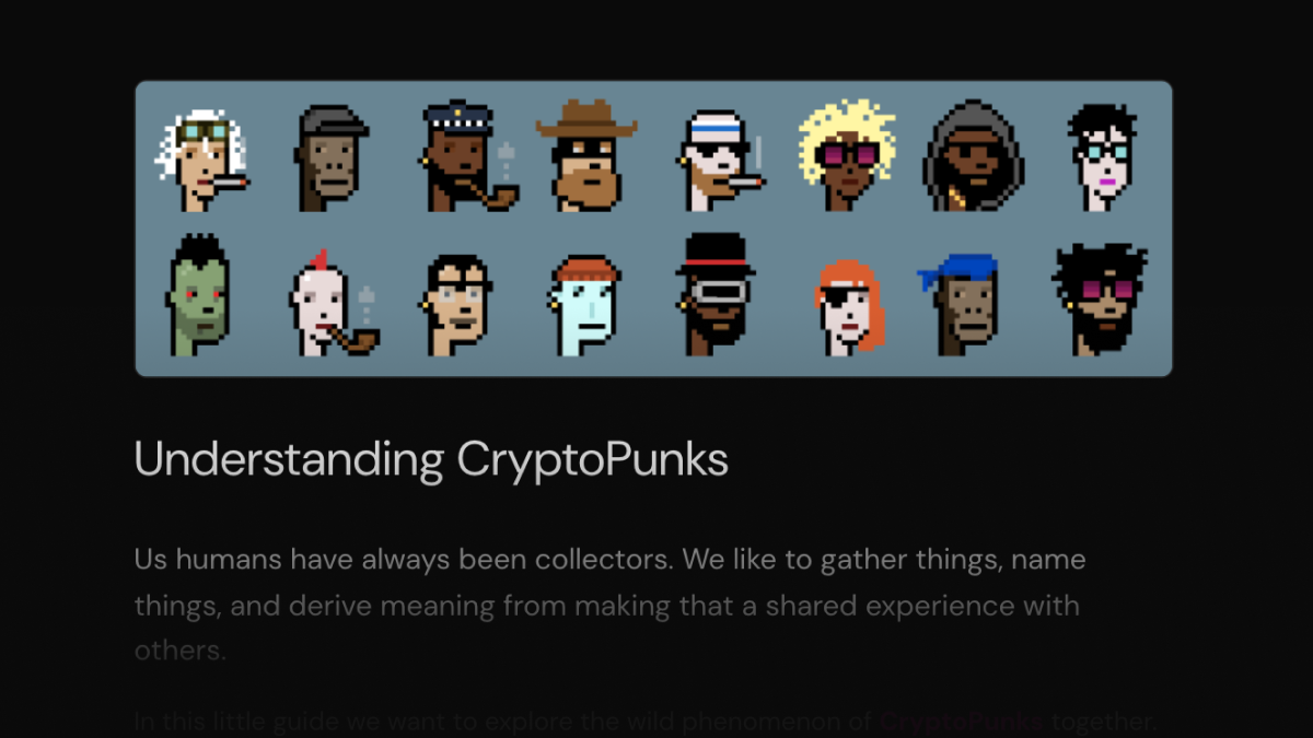 Understanding CryptoPunks